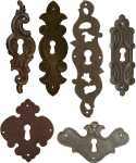 Barock und Rokoko Schlüsselschilder aus Eisen