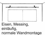 Einläufige antike Vorhangstangen alt Landhausstil schmiedeeisen, Messing antik Gardinenstangen Eisen beidseitiger Halter normale Wandmontage