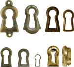 Schlüsselbuchsen Messing antik zum Einlassen, Aufsetzen Schlüsselbuchse Beschläge für Schubladen