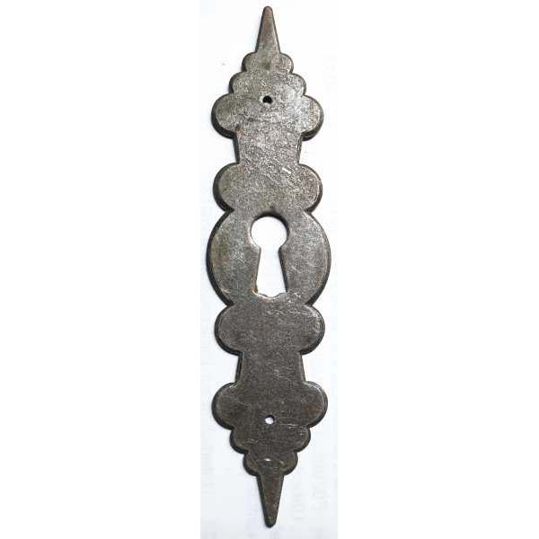 Schlüsselschild, Eisen altverzinnt, alte antike Schilder