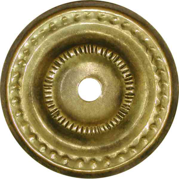 Rosette, Ø 51mm, Messing patiniert, für antiken Knopf oder Ring