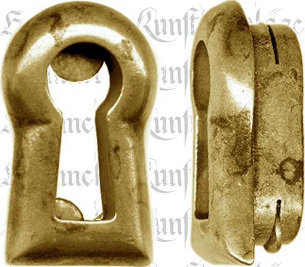 Schlüsselbuchse Neu Antik Messing Schlossblende Schlüsselschild Huwil Gold Optik 