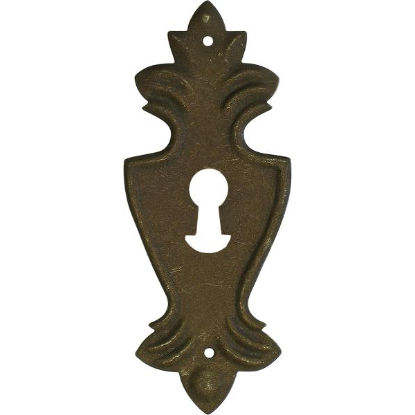 Schlüsselschild, Eisen gerostet und gewachst (SL)