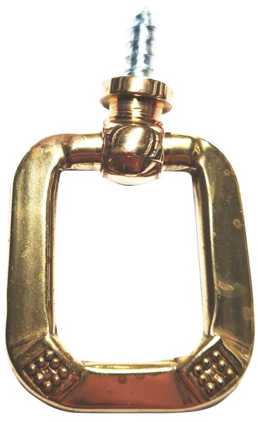 Ring, Messing antik poliert. Aus Draht gefertigt, geprägt, alter Griff Bügel