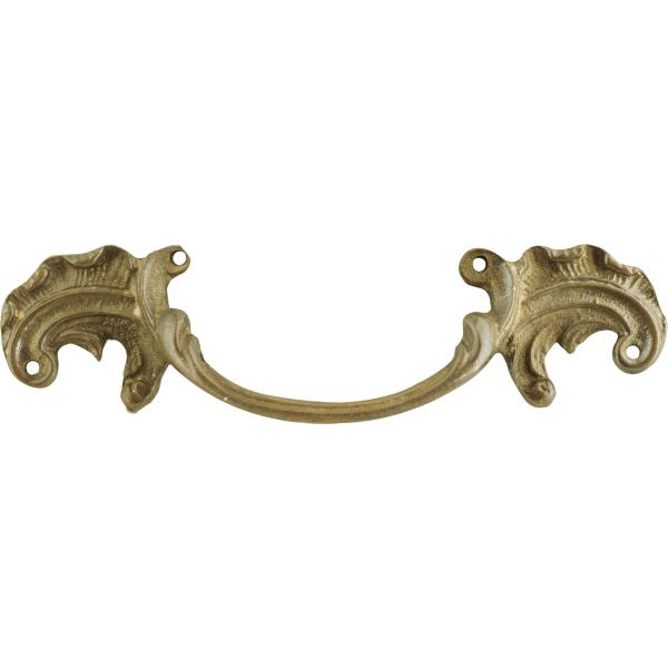 Barockgriff, Messing gegossen und antik patiniert, altes antiker Griff