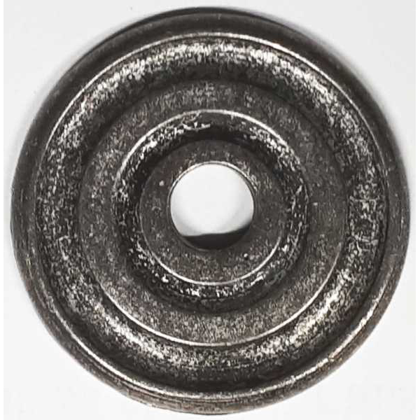 Rosette alte, altverzinnt, rund, groß für Knopf oder Ring