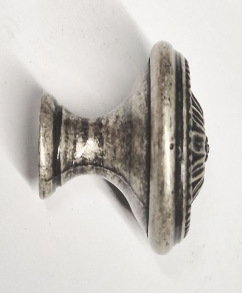 Messingknopf vintage, Ø 31 mm, Möbelknopf aus Messing und altverzinnt Bild 3