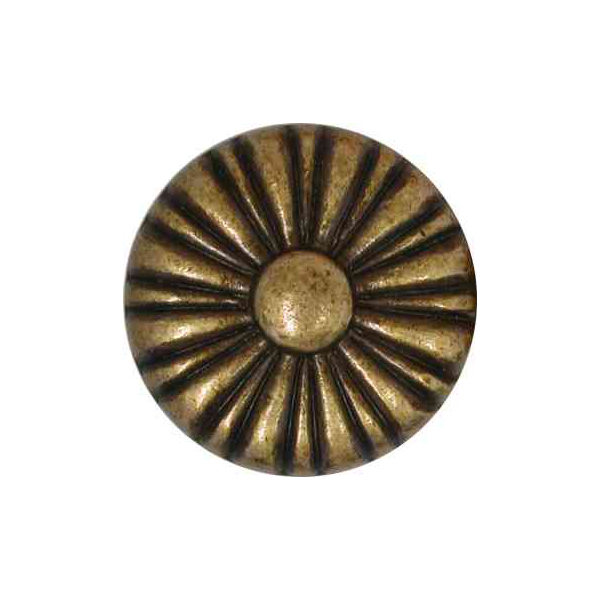 Schubladenknöpfe, Antiker Knopf, vintage Möbelknopf alt, Ø 30mm, altvermessingt