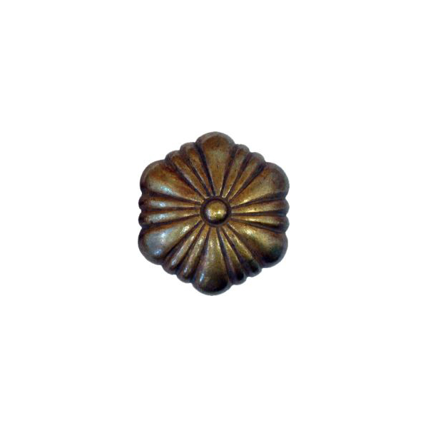 Möbelknopf antik, alt, Knopf, Ø 18mm, altvermessingt