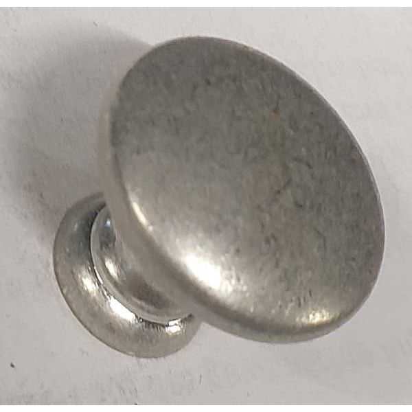 Möbelknopf Nostalgie, altertümlicher Knopf, Ø 24mm, hell verzinnt. Aus Messing gegossen.