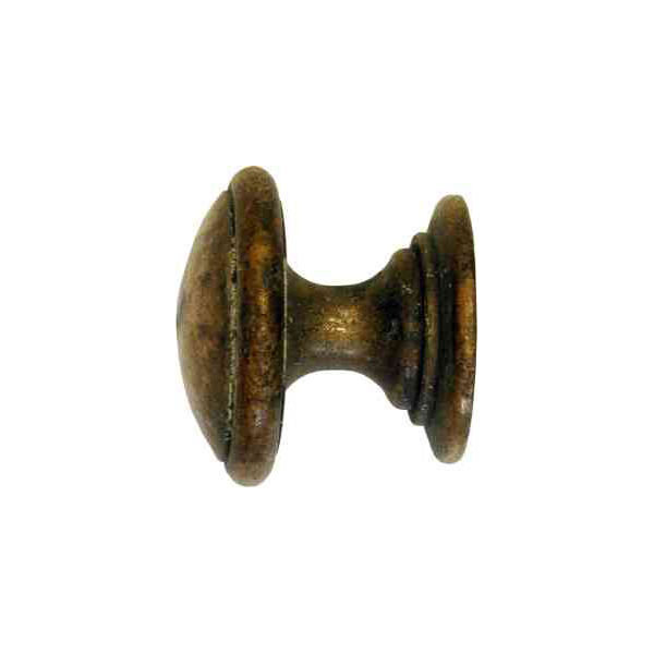 Möbelknöpfe Küche, historischer Knopf, Ø 30mm, Messing patiniert. Aus Messing gegossen. Bild 2