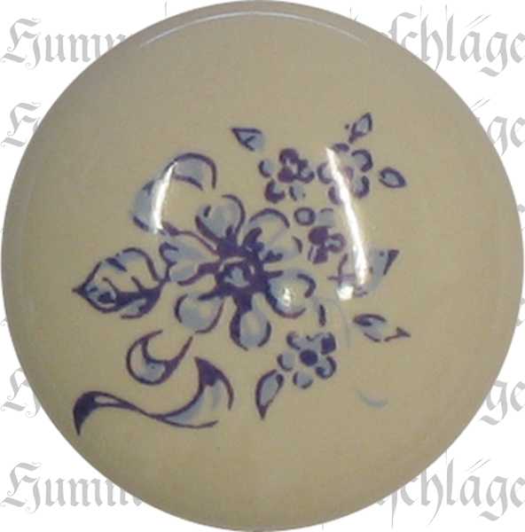 Möbelknopf Porzellan für Küche, Porzellanknopf, bemalt, Ø 31 mm, schöne Möbelknöpfe aus Keramik