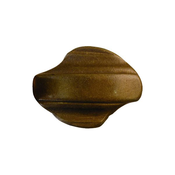 Möbelknopf antik, Schubladenknopf Barock, Messing patiniert. Aus Messing gegossen.