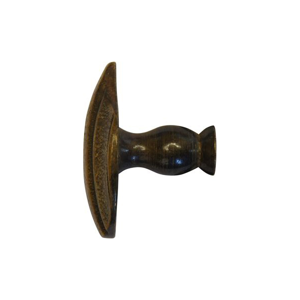 Möbelknopf antik, Schubladenknopf Barock, Messing patiniert. Aus Messing gegossen. Bild 2