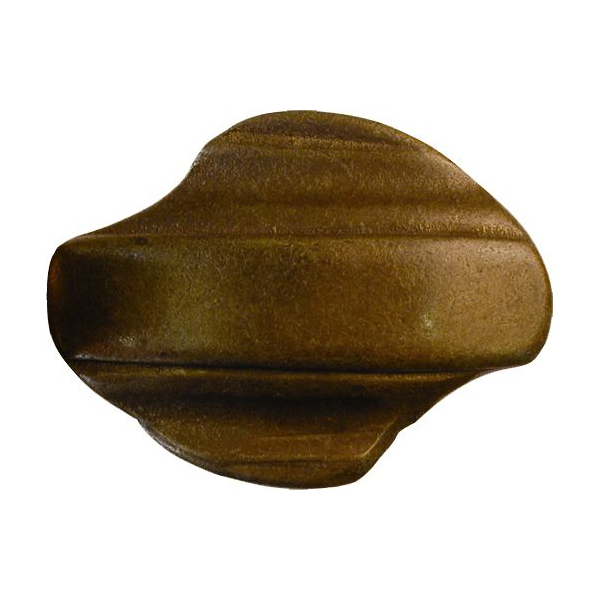Möbelknopf antik, Knopf für Barock Schublade, Messing patiniert. Aus Messing gegossen