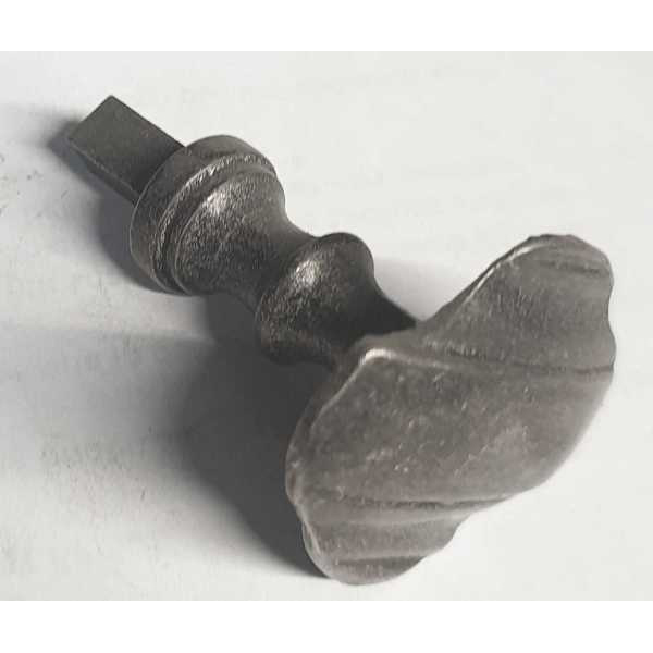 Möbelknopf antik, Knopf für Barock Schublade, altverzinnt. Aus Messing gegossen Bild 2