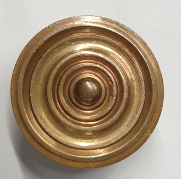 Möbelknopf antik, Schrankknopf, Ø 39mm, Messing patiniert. Aus Messing gegossen Bild 2