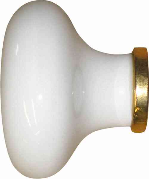Porzellanknöpfe für Schrank und Schubladen in Möbeln, Möbelknopf weiß, Ø 36mm Bild 2
