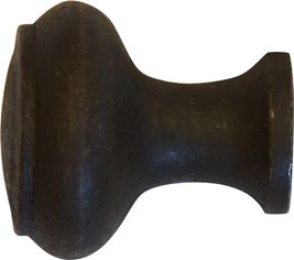 Knopf antik, Eisen gerostet und gewachst, gedreht, Ø 25mm, Möbelknopf Landhaus, Möbelknöpfe im Landhausstil Bild 2