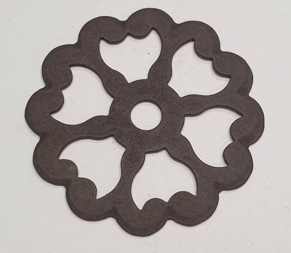 Rosette, Ø 45mm, Eisen rostig (SL), nur noch wenige lieferbar, Auslaufmodell