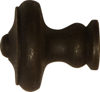 Schrankknopf rustikal, Ø 35mm, Eisen gerostet und gewachst, gedreht, Möbelknöpfe rustikale für Schränke Bild 2