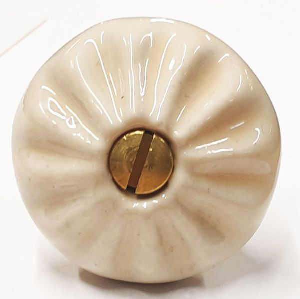 Möbelknopf Keramik, Porzellanknopf für Schrank, Schubladen, Möbel, Ø 31mm, altweiß Bild 3