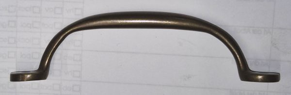 Bügelgriff antik, Griff, Messing patiniert, 120mm. Aus Messing gegossen Bild 2