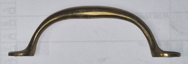 Bügelgriffe alte, antike Griffe, Messing patiniert, 90mm. Aus Messing gegossen Bild 2