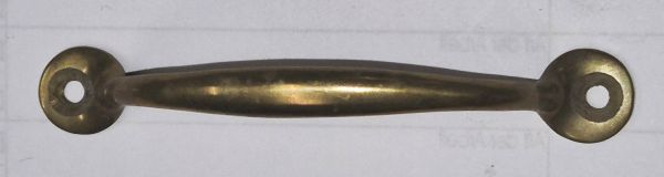 Bügelgriffe alte, antike Griffe, Messing patiniert, 90mm. Aus Messing gegossen Bild 3
