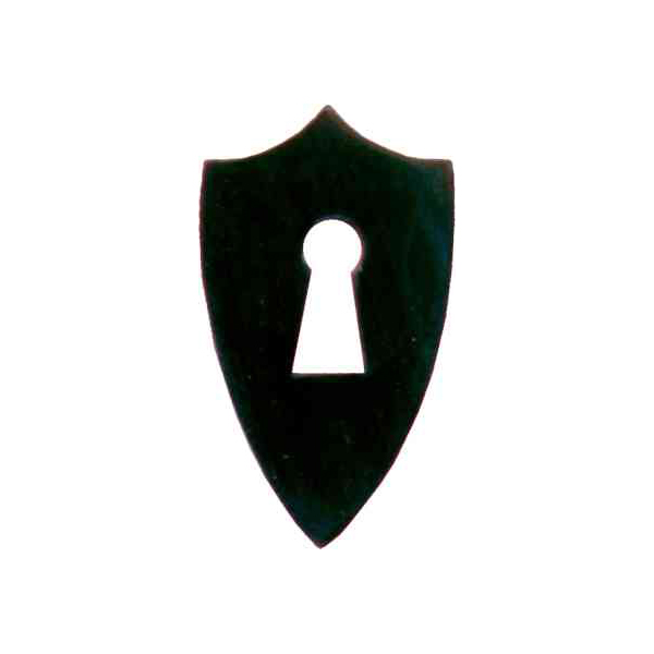 Schlüsselschild, Horn, schwarz. Aus Tierknochen bzw. Horn handgefertigt, Beschläge nostalgisch