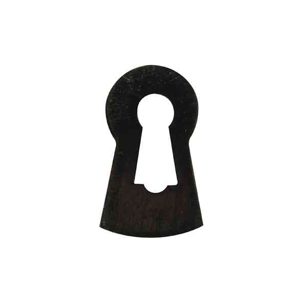 Schlüsselbuchse, Horn, schwarz. Aus Tierknochen bzw. Horn handgefertigt, Beschläge Nostalgie