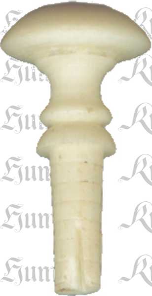 Beinknopf, weiß, Ø ca. 12mm, Möbelknopf aus Bein. Aus Tierknochen bzw. Horn handgefertigt