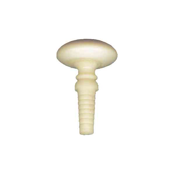 Beinknopf in weiß, Ø ca. 18mm, Möbelknopf aus Bein. Aus Tierknochen bzw. Horn handgefertigt, Beschläge