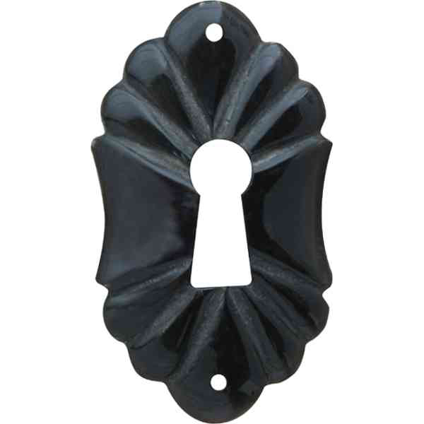 Schlüsselschild Horn, schwarz. Aus Tierknochen bzw. Horn von Hand angefertigt