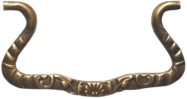 Bügel, Messing patiniert. Aus Draht gefertigt, geprägt