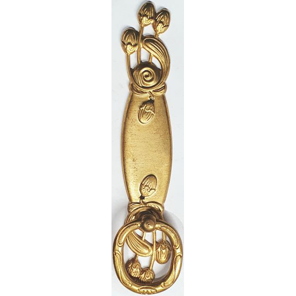 Ringgriff, Messing roh, Metallbeschläge antik, alt