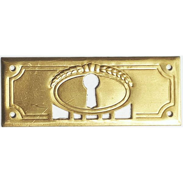 Schlüsselschild, Messing roh, Metallbeschläge antik, Historie
