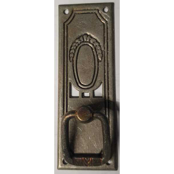 Ringgriff, altverzinnt, Metallbeschläge antike, alte