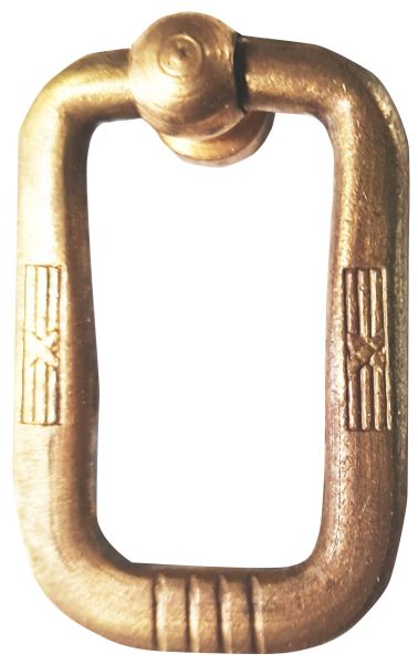 Ring antik, alt aus Messingdraht gefertigt, roh. Ergänzen Sie Ihren alten Beschlag