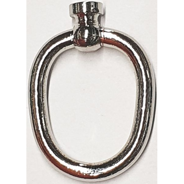 Ring, Messing vernickelt. Aus Draht gefertigt, alter Griff Bügel