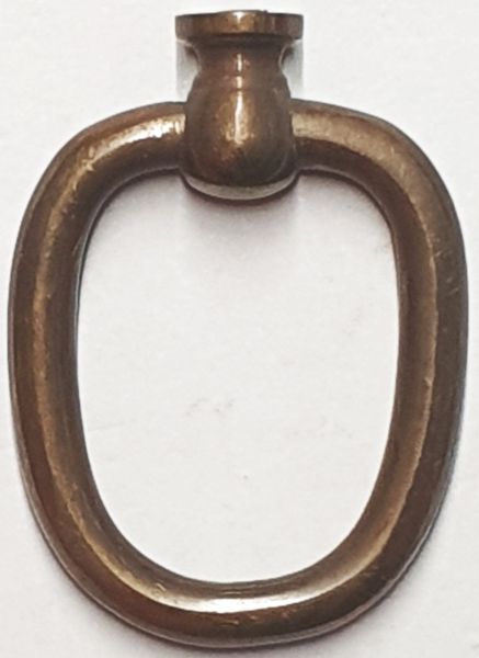 Ring, Messing patiniert. Aus Draht gefertigt, alter Griff Bügel