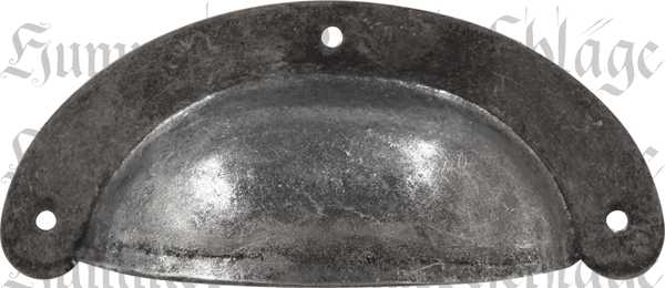 Muschelgriff, Eisen altverzinnt, alt, Muschelgriffe Küche, wunderschöne antike Optik, Landhausstil, Landhaus