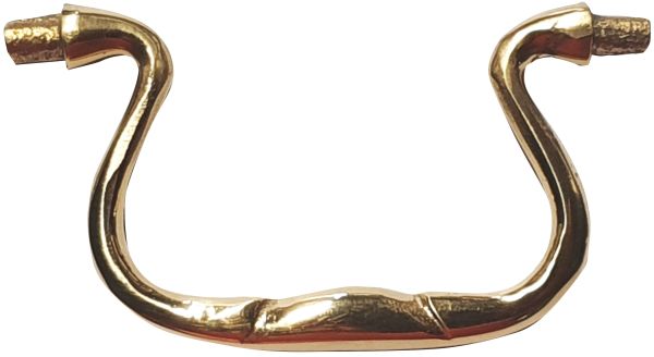 Griffbügel antik, Messing poliert, Griff Messing gegossen antik