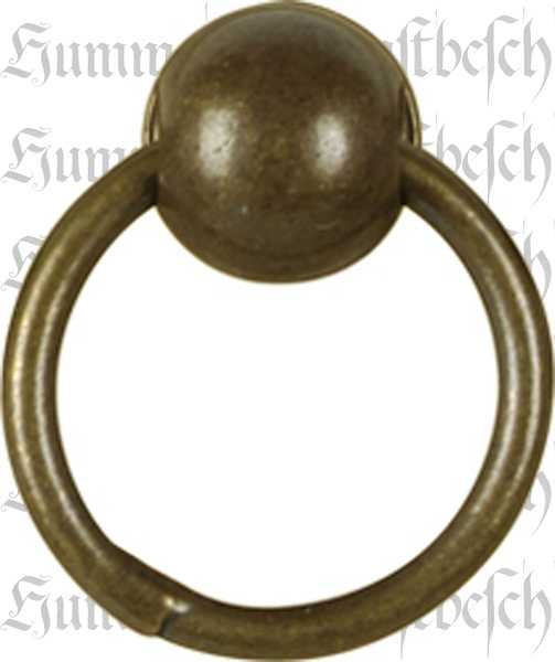 Ring, 18mm, Messing alt patiniert, antik, Altmessing