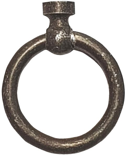 Möbelring, Ringbeschlag, 30mm, Messing altverzinnt, antik, alt, Altmessing, zum Ergänzen Bild 2