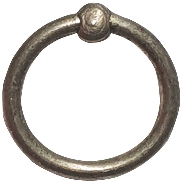 Möbelring, Ringbeschlag, 36mm, Messing altverzinnt, antik, alt, Altmessing, zum Kombinieren