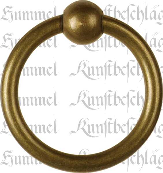 Ring, 36mm, Messing patiniert, antik, alt, Altmessing, zum Kombinieren