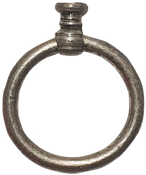 Möbelring, Ringbeschlag, 36mm, Messing altverzinnt, antik, alt, Altmessing, zum Kombinieren Bild 2