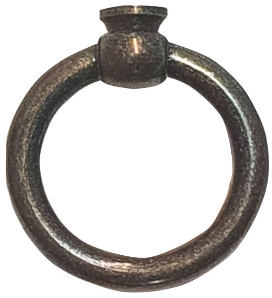 Möbelring, Ringbeschlag, 36mm, Messing altverzinnt, antik, alt, Altmessing, zum Kombinieren