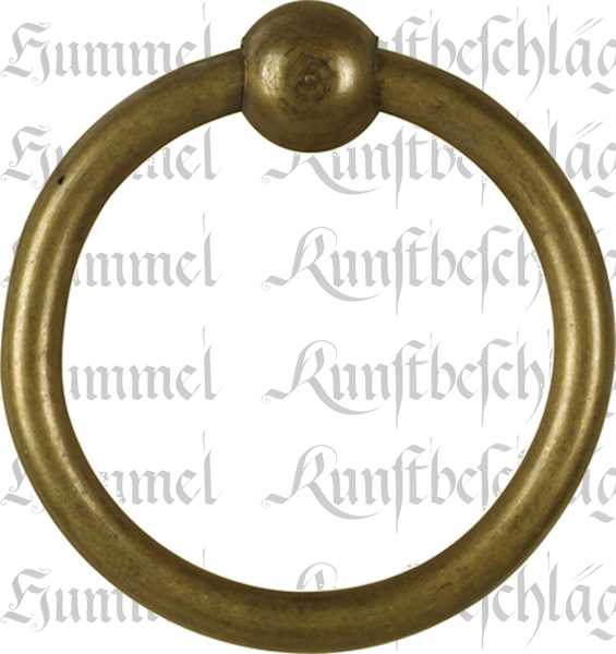 Ring, 41mm, aus Messing, patiniert, antik, alt, Altmessing